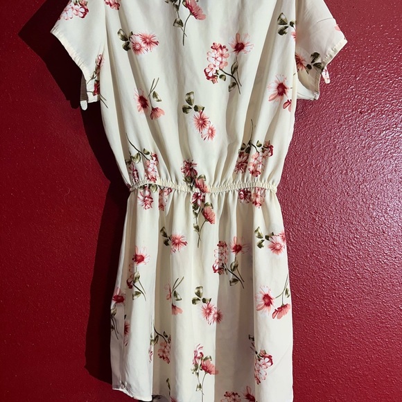 Stella Tweed Sheer Ivory And Floral Dress/Top, Size S - Picture 2 of 10